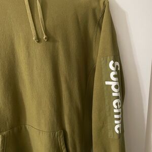Supreme Olive Green Hoodie M